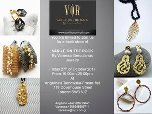  VANILE ON THE ROCK (V0R) POP UP TRUNK SHOW in LONDON 2017