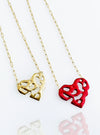 HEART TO HEART SMALL GOLD PENDANT