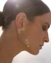 METROPOLITAN FANS GOLD EARRINGS-Back in stock