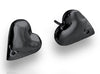HEART 2 HEART BLACK EARRINGS-BACK IN STOCK