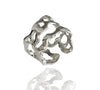 SMALL FLUID SILVER RING