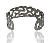 MELTED SMALL RHODIUM CUFF-BACK IN STOCK