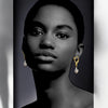 PELTATA WHITE BAROQUE PEARL EARRINGS