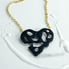 HEART 2 HEART SMALL BLACK PENDANT-BACK IN STOCK