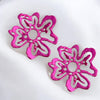 HOT PINK ORTENSIE XL EARRINGS-BACK IN STOCK