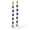 VIOLET FIRR DANGLING EARRINGS