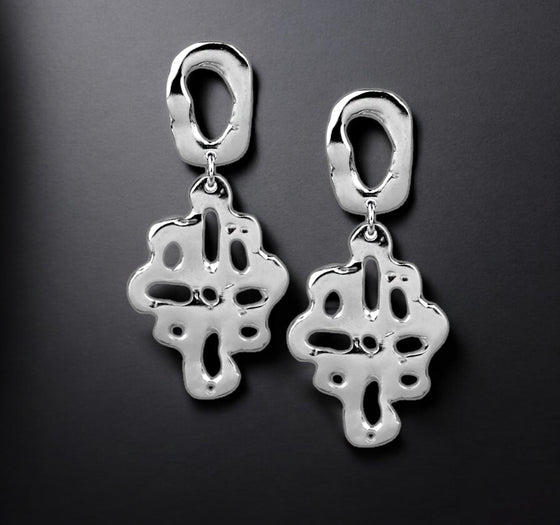 ETHIOPIAN SILVER CROSS EARRINGS