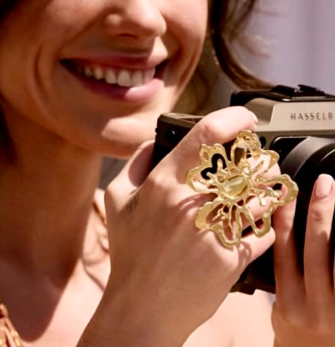 ORTENSIE XL GOLD RING