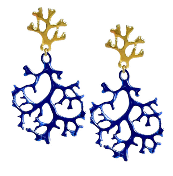 CORALINOS ROYAL BLUE EARRINGS  
