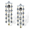 KENYA "DISCO LOOK" HEMATITE EARRINGS-BACK IN STOCK