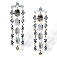 KENYA "DISCO LOOK" HEMATITE EARRINGS-BACK IN STOCK