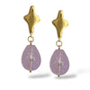 TANZANIAN STAR AMETHYST EARRINGS