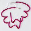 SPIRA RASPBERRY PINK HOOP EARRINGS