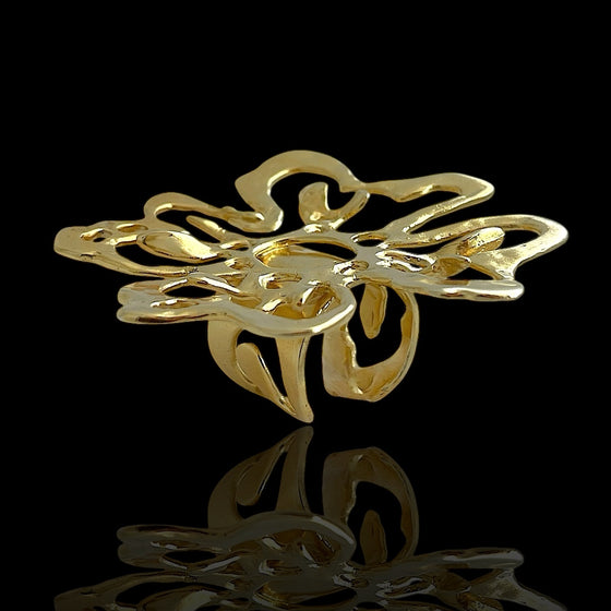 ORTENSIE XL GOLD RING