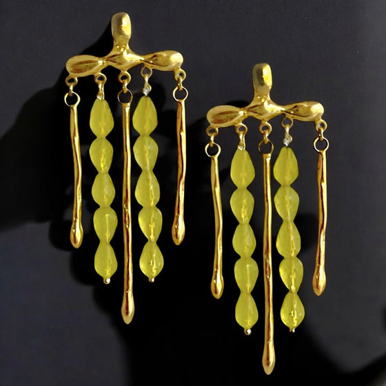 NAIROBI LEMON QUARTZ  EARRINGS