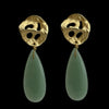 MELTED XL AVENTURINE DROP EARRINGS