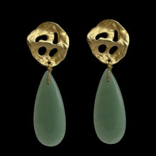  MELTED XL AVENTURINE DROP EARRINGS
