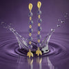 VIOLET FIRR DANGLING EARRINGS
