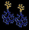 CORALINOS ROYAL BLUE EARRINGS  