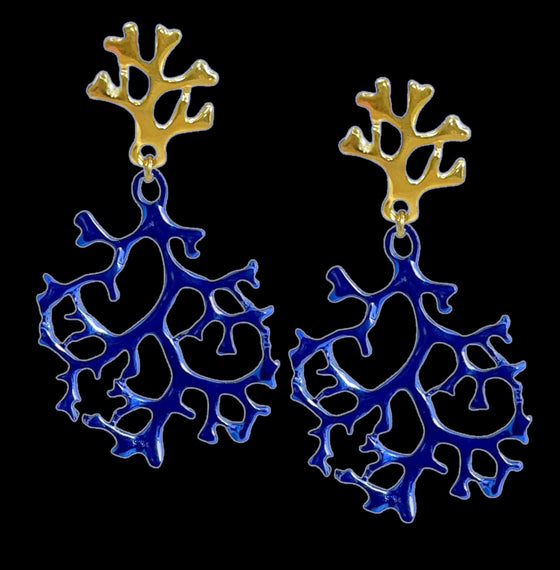 CORALINOS ROYAL BLUE EARRINGS  