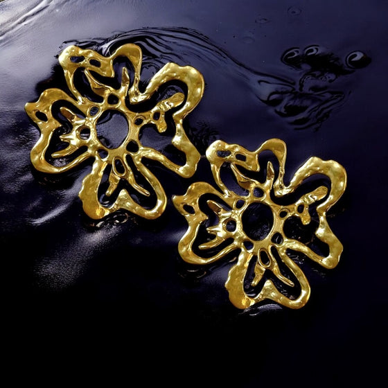 ORTENSIE XL GOLDEN EARRINGS