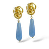 IN-LINE KNOT SKY BLUE DROP EARRINGS-ONLINE EXCLUSIVE 🩵