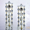 KENYA "DISCO LOOK" HEMATITE EARRINGS-BACK IN STOCK