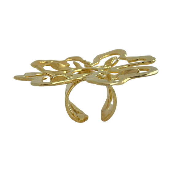 ORTENSIE XL GOLD RING