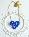 HEART 2 HEART SMALL ROYAL BLUE PENDANT