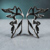 MORPHO RHODIUM EARRINGS