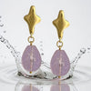 TANZANIAN STAR AMETHYST EARRINGS