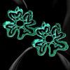 EMERALD GREEN ORTENSIE XL EARRINGS-BACK IN STOCK
