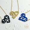 HEART 2 HEART SMALL ROYAL BLUE PENDANT