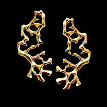  NEW CORALS GOLD EARRINGS
