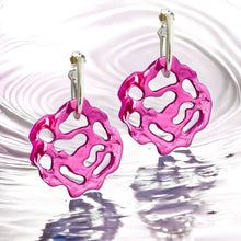  BIG KAHOONA HOT PINK HOOP EARRINGS-BACK IN STOCK