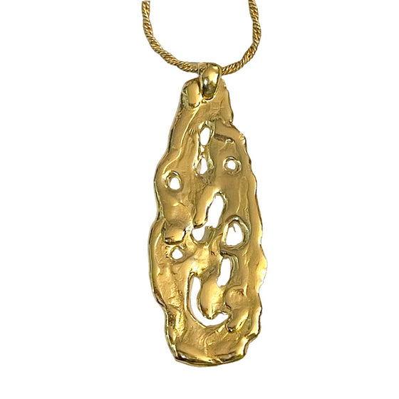 FLUID GOLDEN DROP PENDANT