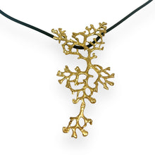  LONG CORAL GOLD PENDANT