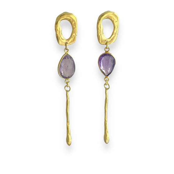 MALI AMETHYST EARRINGS-ONLINE EXCLUSIVE