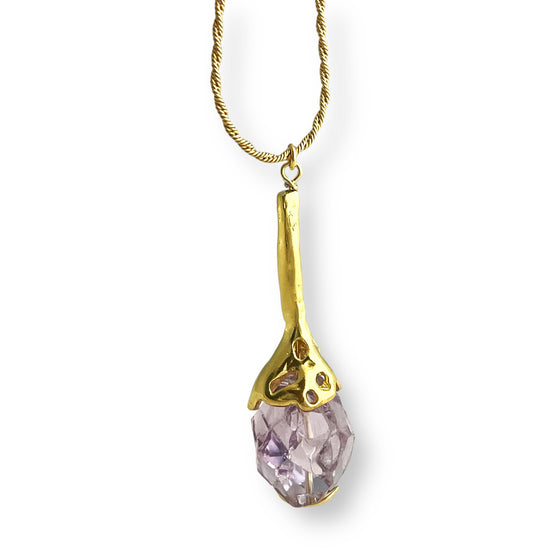 MONBASA AMETHYST DROP PENDANT