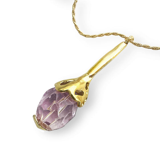 MONBASA AMETHYST DROP PENDANT