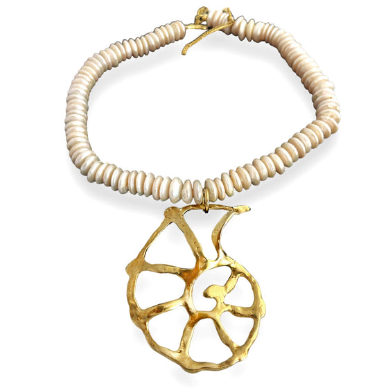 NAUTILUS PEARL NECKLACE-LIMITED EDITION