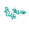 NEW CORAL AQUA EARRINGS