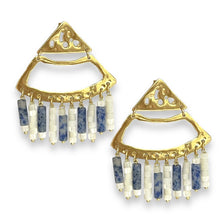  MAU BLUE AND WHITE EARRINGS-LIMITED EDITION
