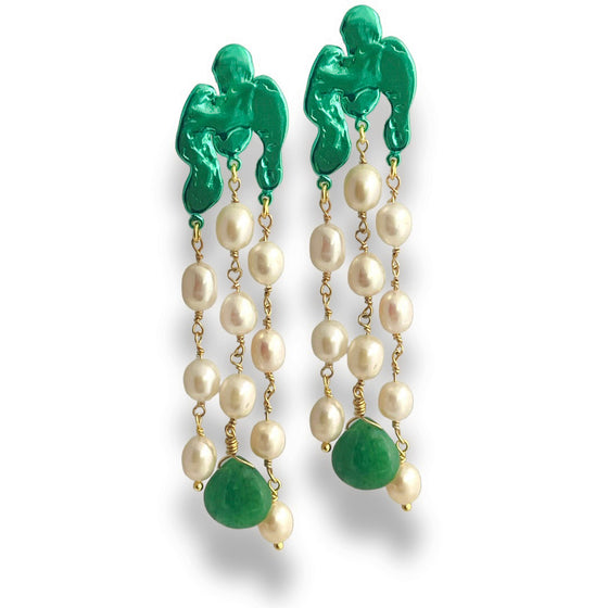 TANZANIAN GREEN DEVIL EARRINGS-LIMITED EDITION