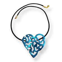  HEART TO HEART LARGE TURQUOISE PENDANT