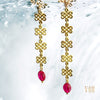 YAN RED RUBY EARRINGS