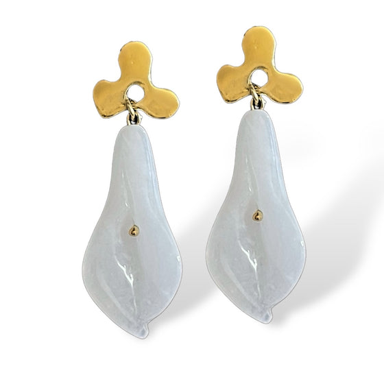 WHITE LILLIES EARRINGS-ONLINE EXCLUSIVE-LIMITED EDITION