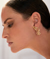 NEW CORALS GOLD EARRINGS