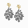 CORALIS XL RHODIUM EARRINGS