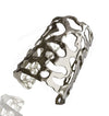 FLUID NATURE XL SCULPTURAL RHODIUM CUFF-BACK IN STOCK